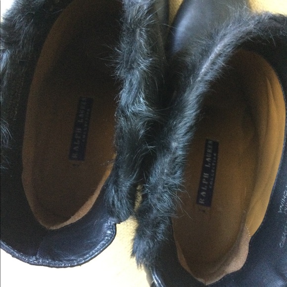 Ralph Lauren purple label shearling tassel booties 2013 runway - Picture 7 of 7